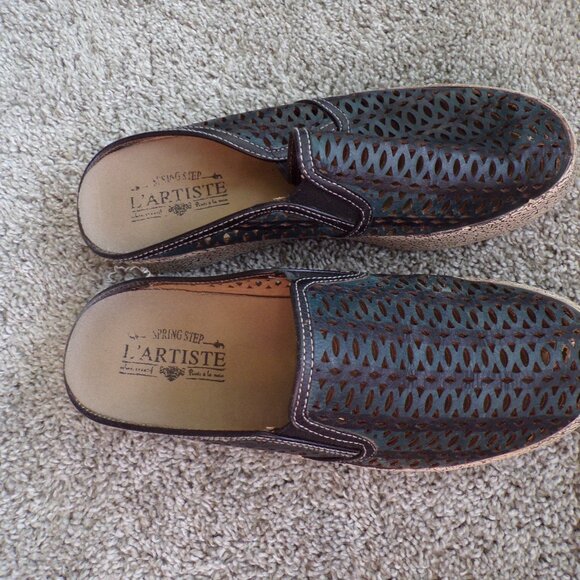 Spring Step L artiste leather slip on sneakers 40 - Picture 3 of 9